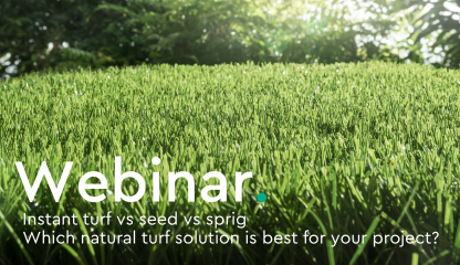 WEBINAR: Instant turf vs seed vs sprig