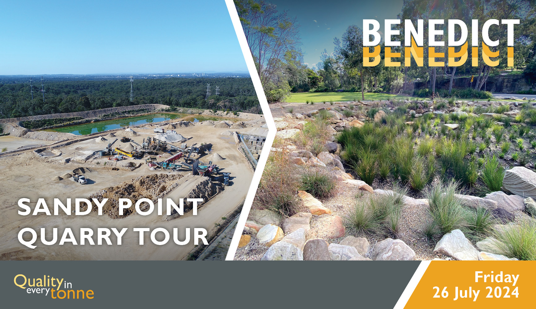 NSW Benedict Sandy Point Quarry Tour