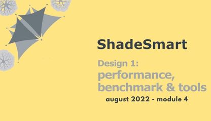 ShadeSmart Program: Module 4 - Design 1: Performance & Tools